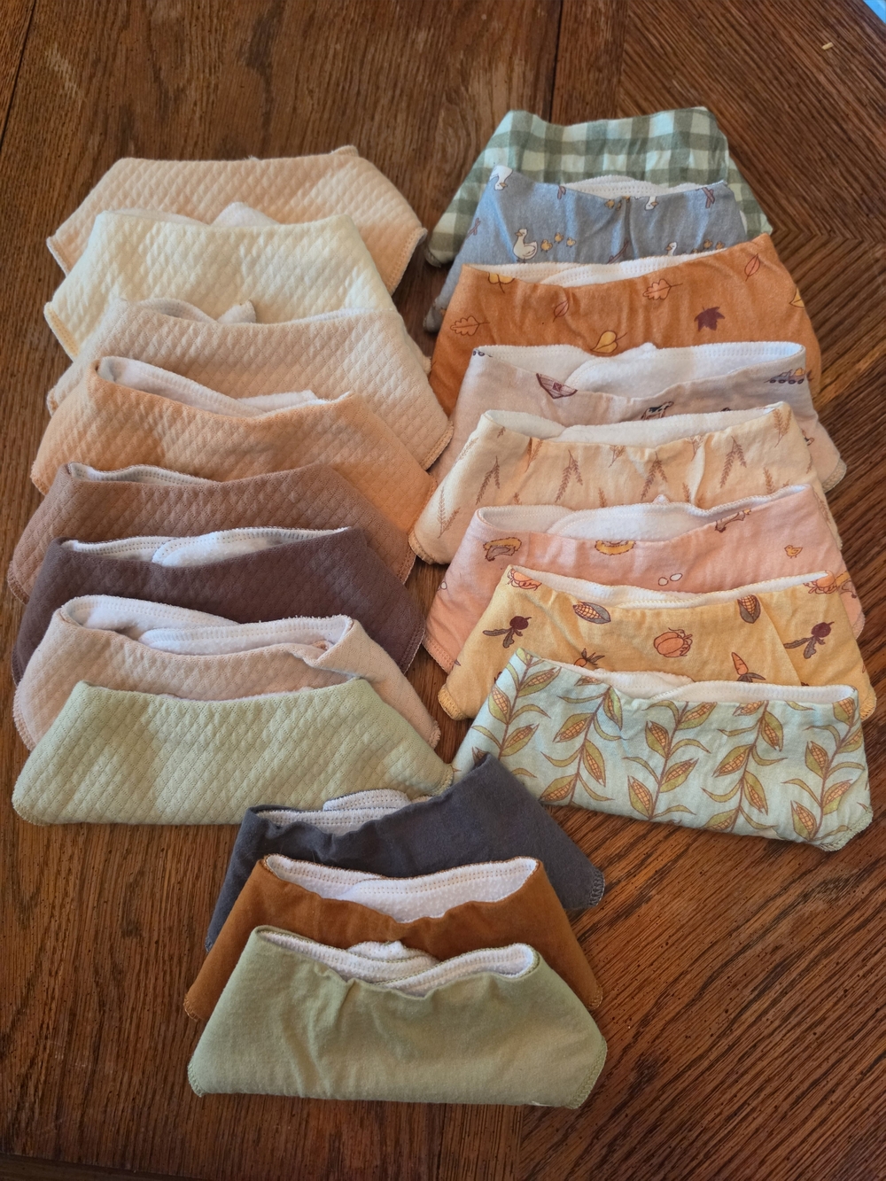 Set Of 18 Keababies Organic Baby Bandana Bibs for Drooling and Teething